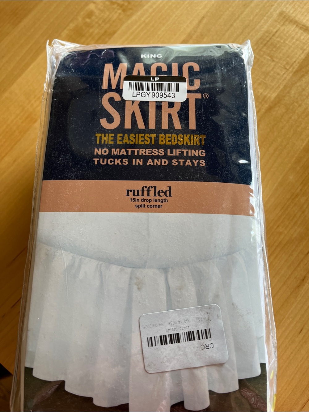 Magic Skirt Ruffled Bedskirt - White